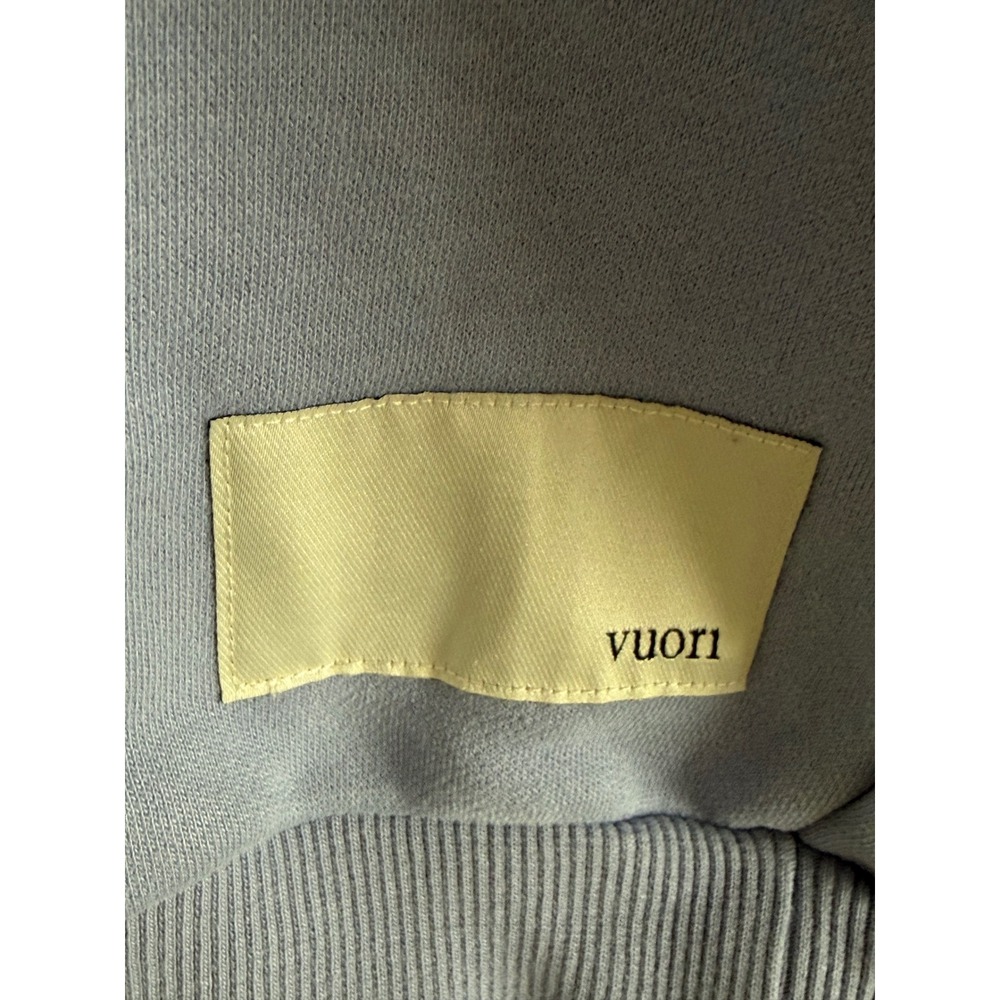 Vuori Restore Hoodie Womens XS Dusty Blue Organic Cotton Sweatshirt VW2002 - Picture 2 of 5